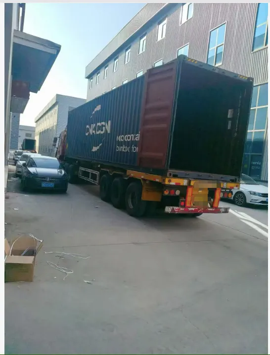 Container truck prepared at the factory